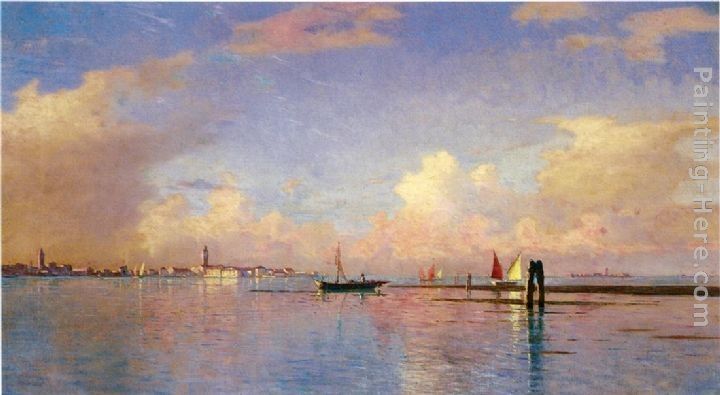 William Stanley Haseltine Sunset on the Grand Canal, Venice